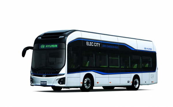 현대차가 8년 만에 자체 개발에 성공한 대형 전기버스 '일렉시티'. 사진제공=현대차.