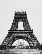 건설 중인 에펠탑의 모습 1888년 8월. 사진출처=위키피디아