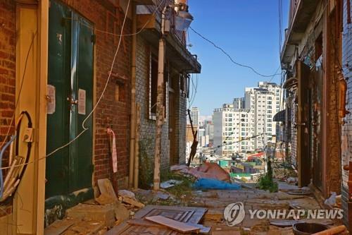 재개발이 이뤄지고 있는 마포구 아현동 일대 모습. 사진=연합뉴스