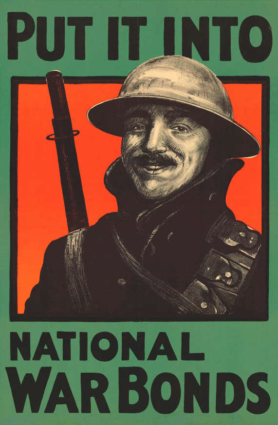 1차 세계대전 당시의 전시채권 모집 포스터. 사진=위키피디아.