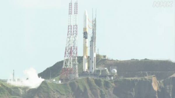 일본 우주항공연구개발기구(JAXA)는 28일 오전으로 예정된 달 착륙선을 탑재한 로켓 발사를 취소했다고 발표했다. 사진=NHK